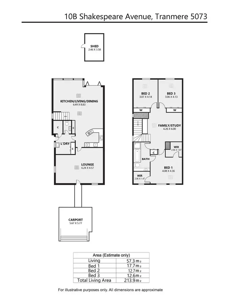 Floorplan of Homely house listing, 10B Shakespeare Avenue, Tranmere SA 5073