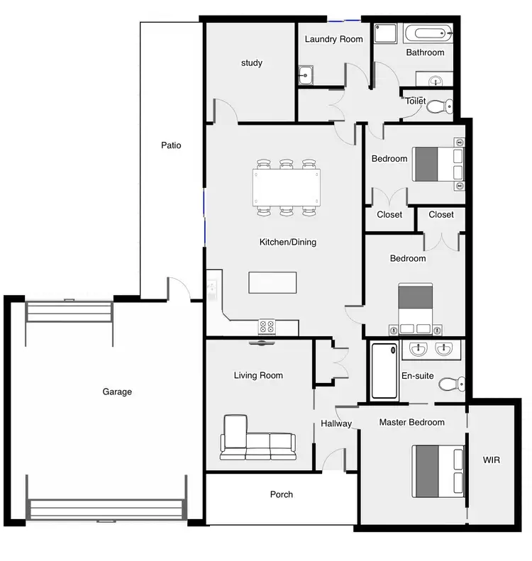 Floorplan of Homely house listing, 9 Brampton Way, Mildura VIC 3500