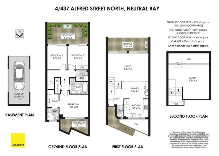 Floorplan of Homely townhouse listing, 4/437 Alfred Street North, Neutral Bay NSW 2089