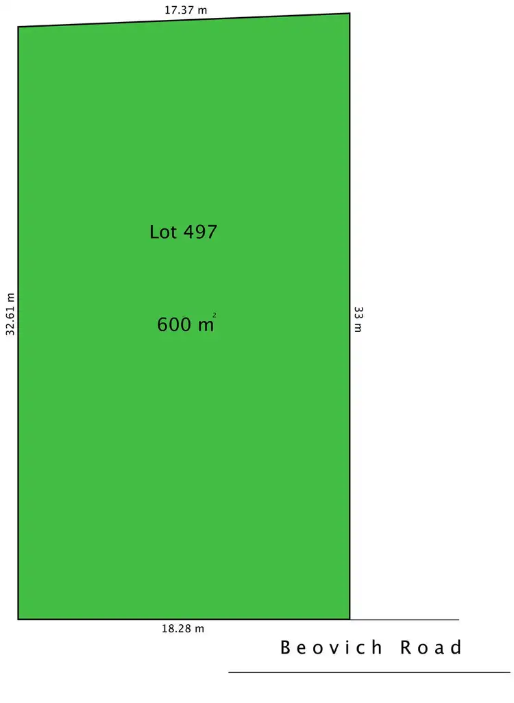 Floorplan of Homely land listing, 40 Beovich Road, Ingle Farm SA 5098