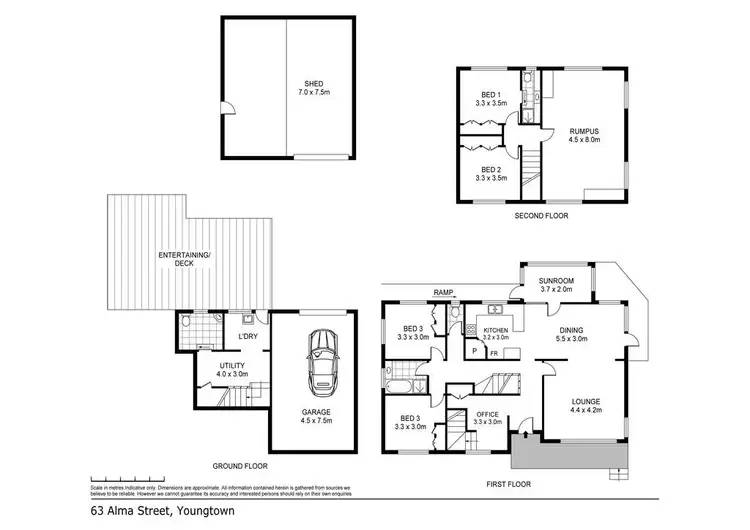 Floorplan of Homely house listing, 63 Alma Street, Youngtown TAS 7249