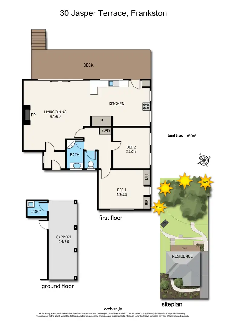 Floorplan of Homely house listing, 30 Jasper Terrace, Frankston VIC 3199