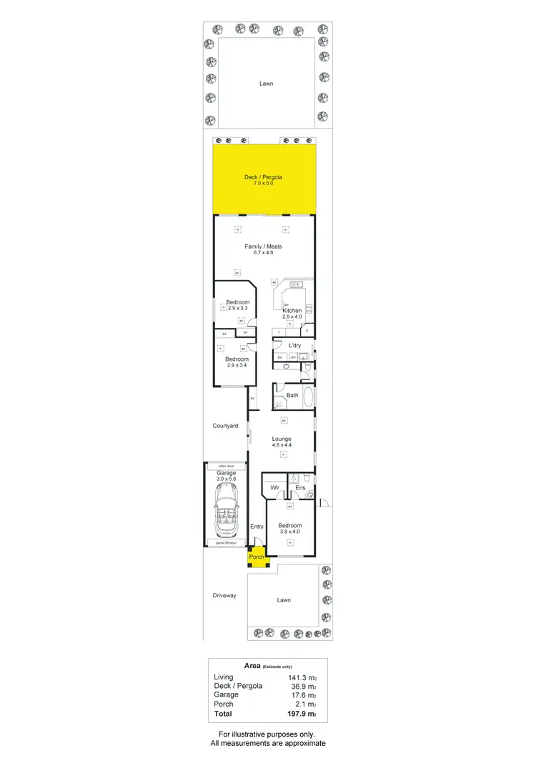 Floorplan of Homely house listing, 21A Condada Avenue, Park Holme SA 5043