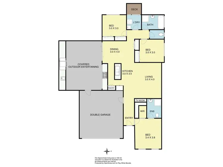 Floorplan of Homely house listing, 8 Carlyle Street, Benalla VIC 3672
