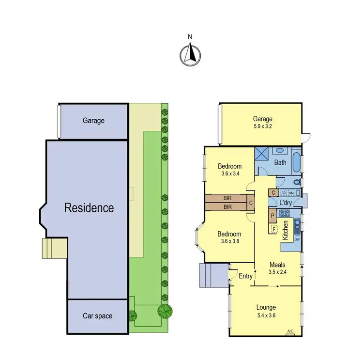 Floorplan of Homely unit listing, 2/5 Leith Road, Macleod VIC 3085