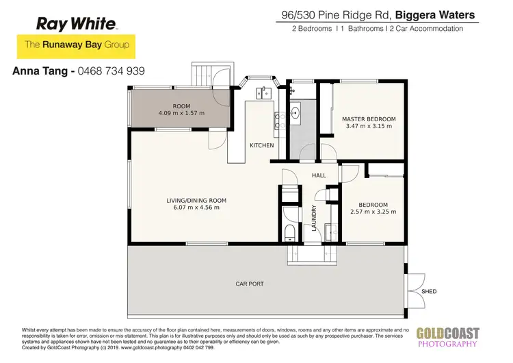 Floorplan of Homely townhouse listing, 96/530 Pine Ridge Road, Coombabah QLD 4216