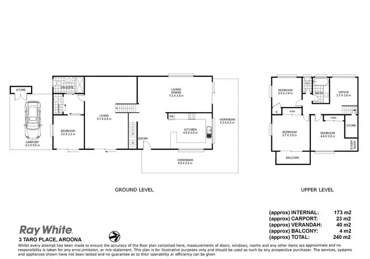Floorplan of Homely house listing, 3 Taro Place, Aroona QLD 4551