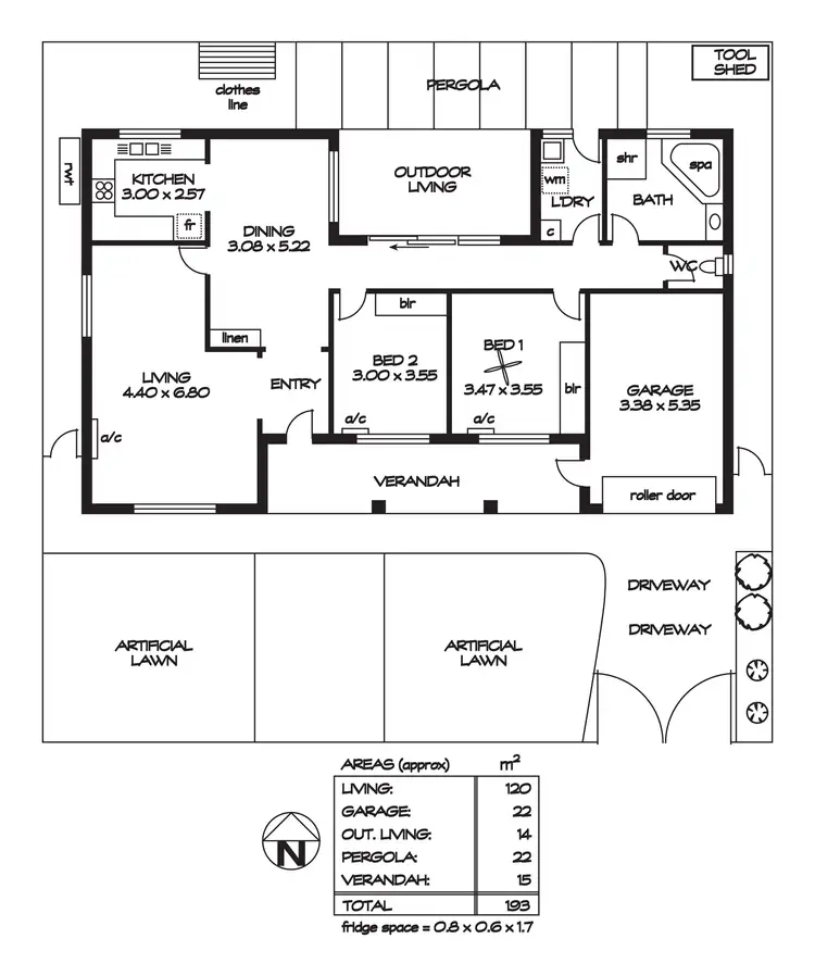 Floorplan of Homely house listing, 17A Allchurch Avenue, North Plympton SA 5037