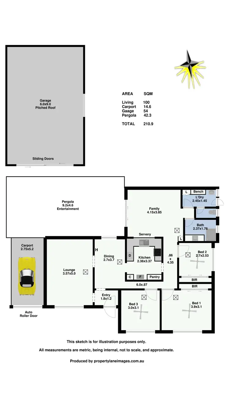 Floorplan of Homely house listing, 6 Woodcroft Drive, Blakeview SA 5114