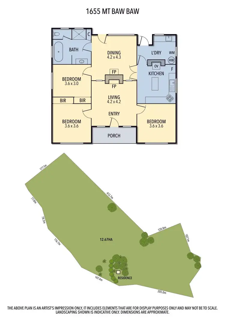 Floorplan of Homely house listing, 1655 Mt Baw Baw Tourist Road, Icy Creek VIC 3833