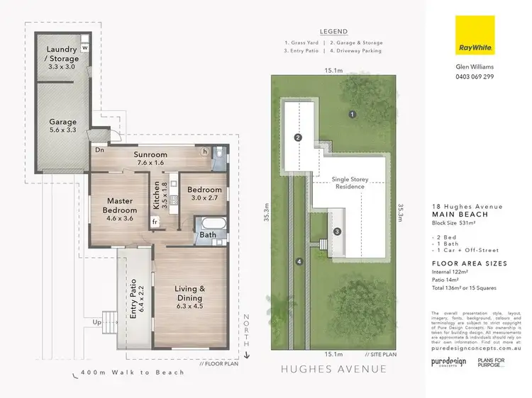 Floorplan of Homely house listing, 18 Hughes Avenue, Main Beach QLD 4217