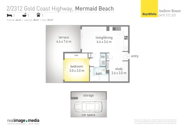 Floorplan of Homely unit listing, 2/2312 'Sunrise Cove' 2312 Gold Coast Highway, Mermaid Beach QLD 4218