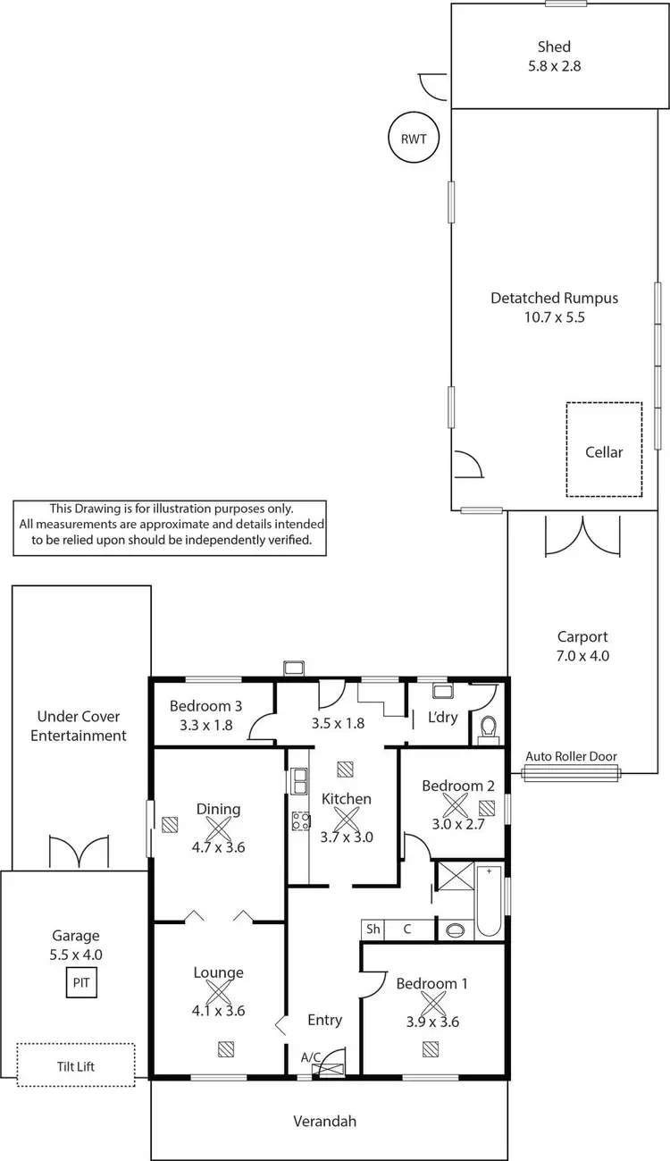 Floorplan of Homely house listing, 10 Olveston Avenue, Beverley SA 5009