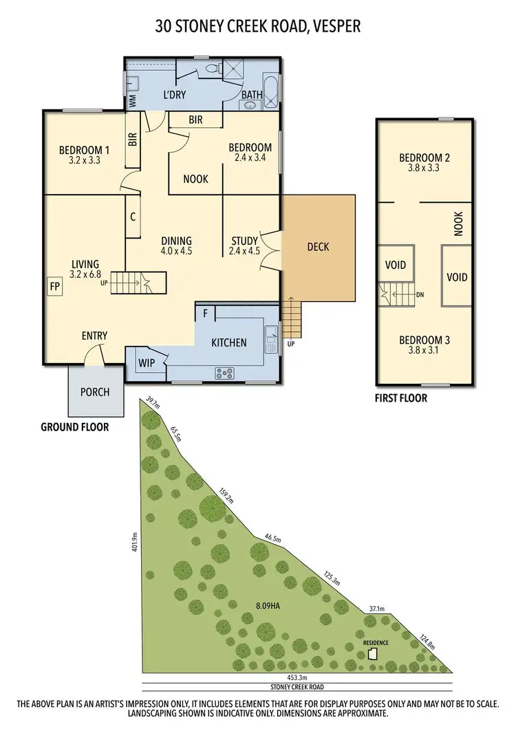 Floorplan of Homely house listing, 30 Stoney Creek Road, Vesper VIC 3833