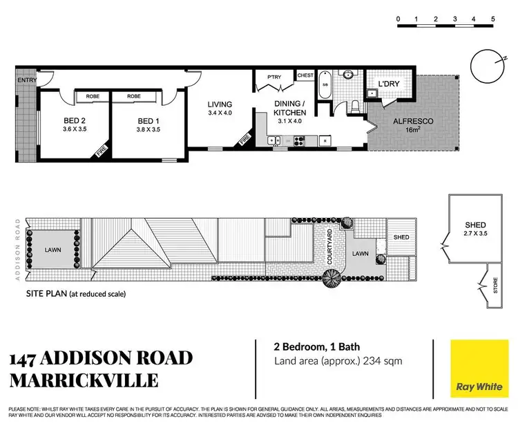 Floorplan of Homely house listing, 147 Addison Road, Marrickville NSW 2204
