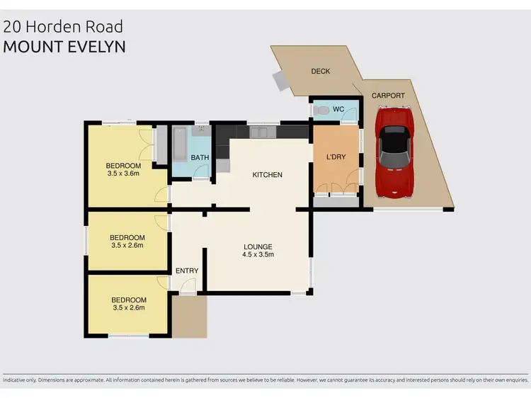 Floorplan of Homely house listing, 20 Hordern Road, Mount Evelyn VIC 3796