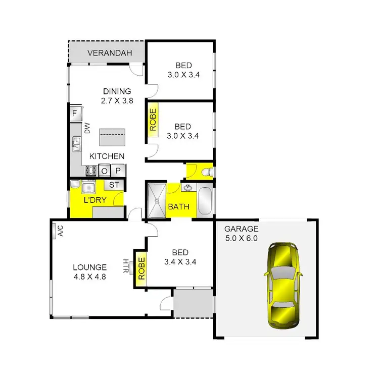 Floorplan of Homely house listing, 78 Matthews Road, Corio VIC 3214