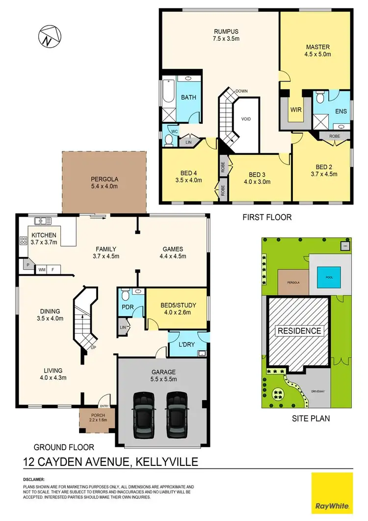 Floorplan of Homely house listing, 12 Cayden Avenue, Kellyville NSW 2155