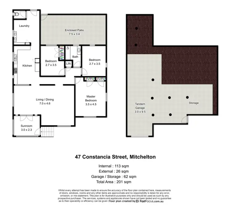 Floorplan of Homely house listing, 47 Constancia Street, Mitchelton QLD 4053