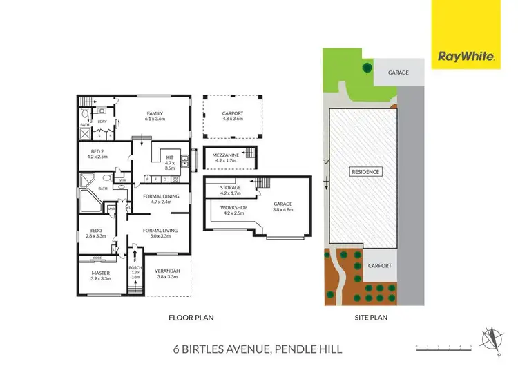 Floorplan of Homely house listing, 6 Birtles Avenue, Pendle Hill NSW 2145