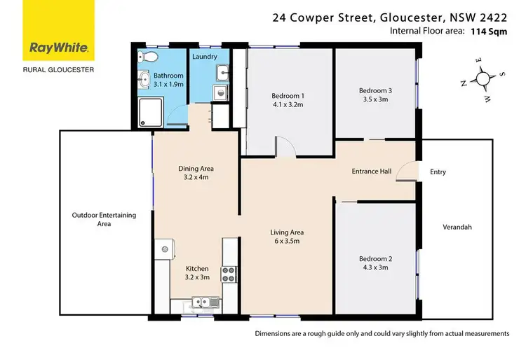 Floorplan of Homely house listing, 24 Cowper Street, Gloucester NSW 2422