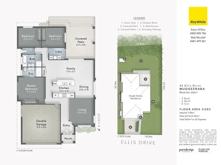 Floorplan of Homely house listing, 45 Ellis Drive, Mudgeeraba QLD 4213