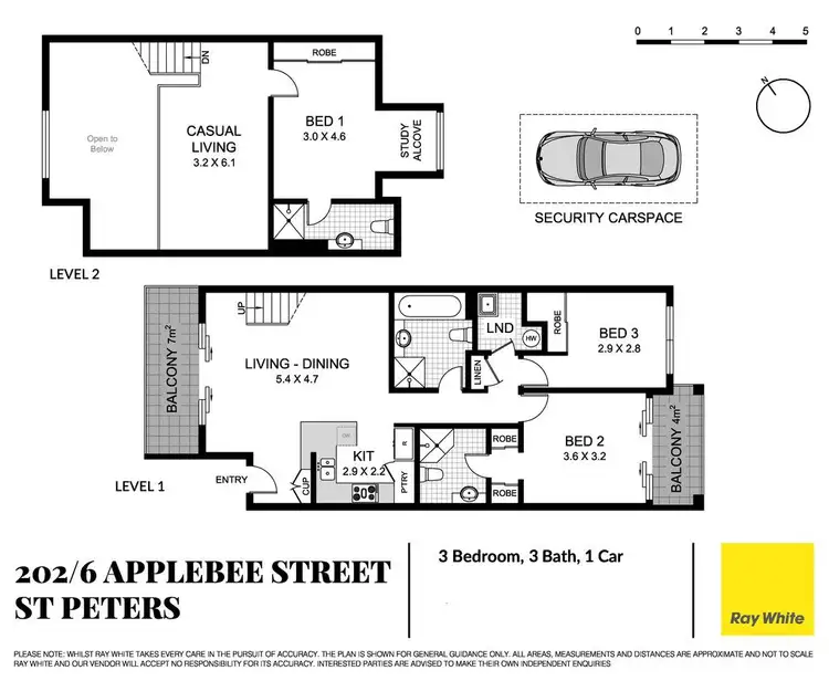Floorplan of Homely apartment listing, 202/6 Applebee Street, St Peters NSW 2044