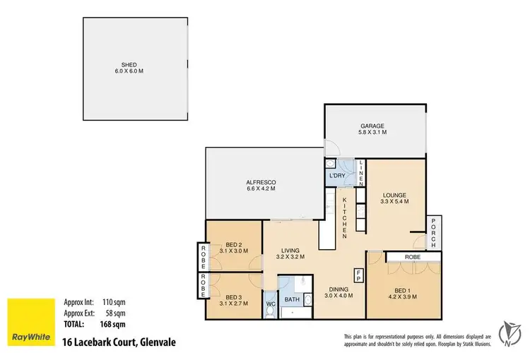 Floorplan of Homely house listing, 16 Lacebark Court, Glenvale QLD 4350