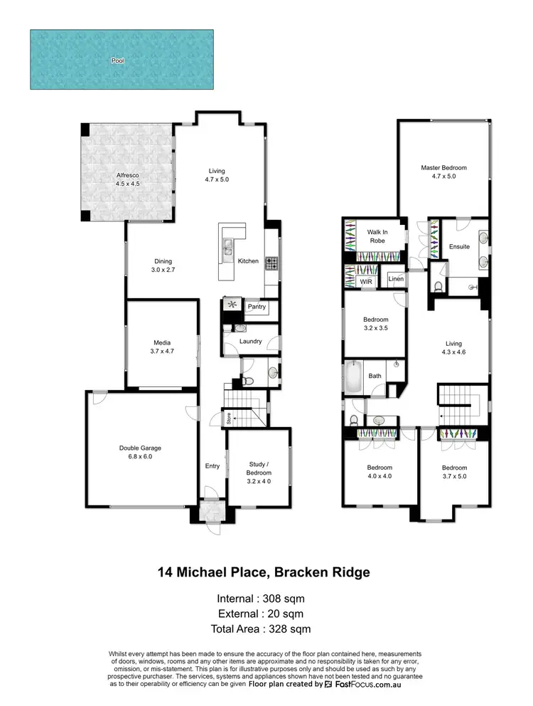 Floorplan of Homely house listing, 14 Michael Place, Bracken Ridge QLD 4017