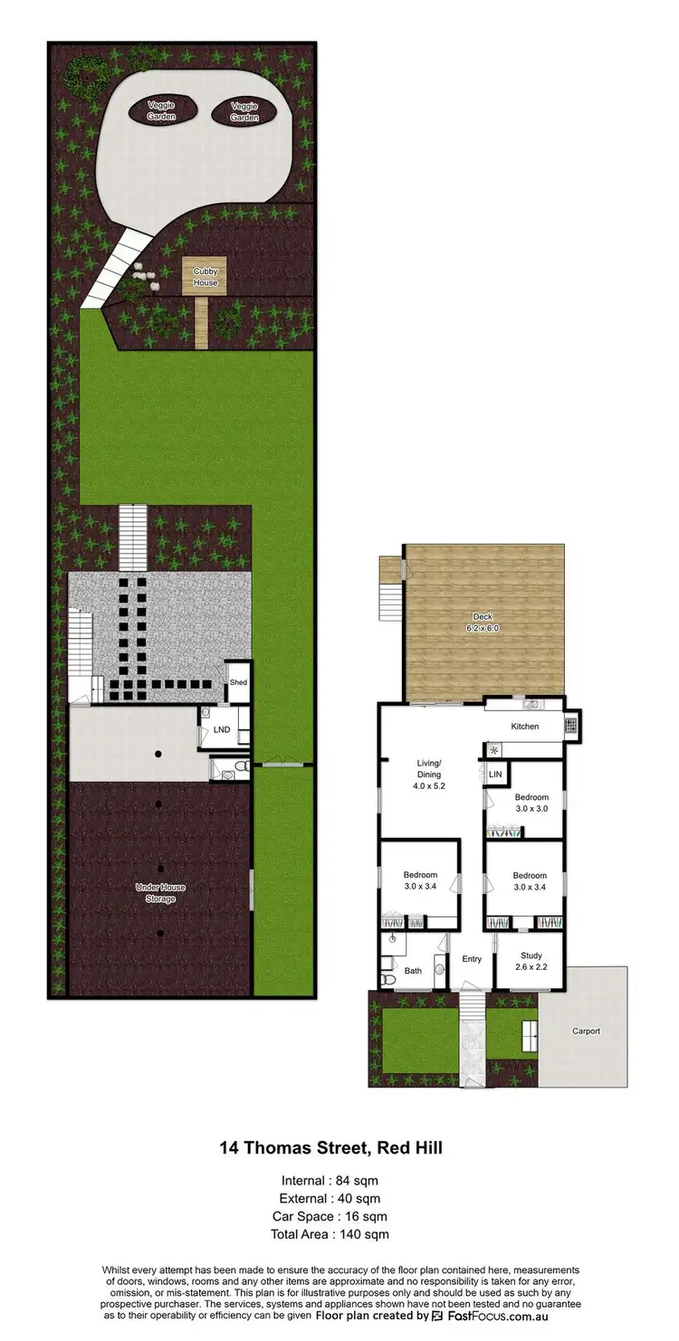 Floorplan of Homely house listing, 14 Thomas Street, Red Hill QLD 4059