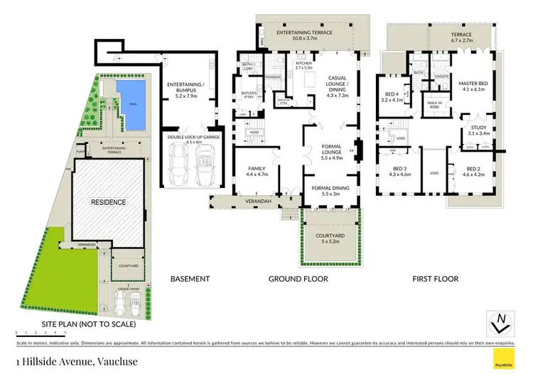 Floorplan of Homely house listing, 1 Hillside Avenue, Vaucluse NSW 2030