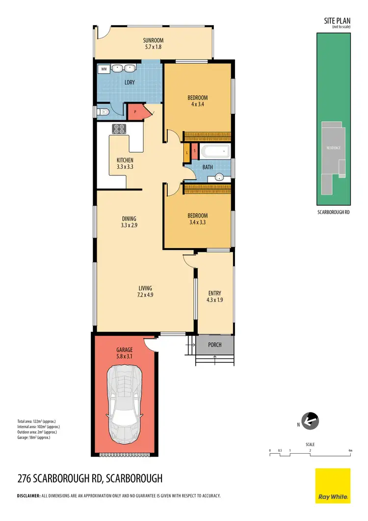 Floorplan of Homely house listing, 276 Scarborough Road, Scarborough QLD 4020