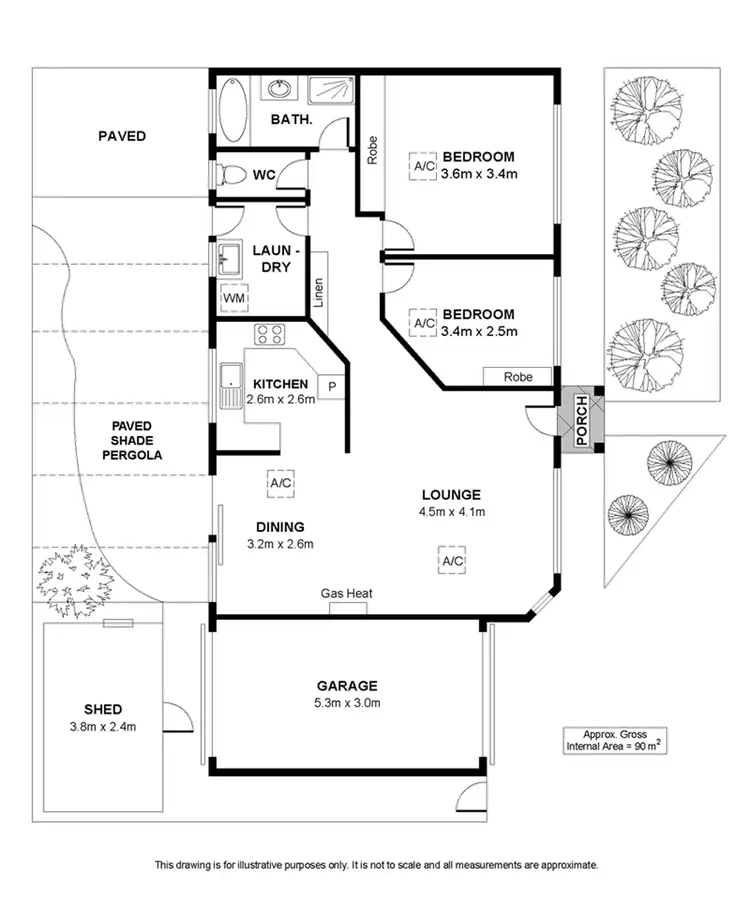Floorplan of Homely unit listing, 3/4 Williams Avenue, Plympton SA 5038
