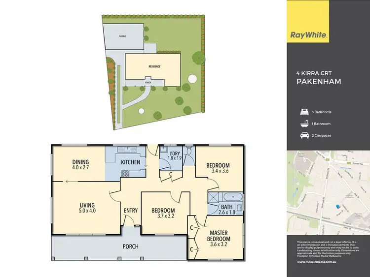 Floorplan of Homely house listing, 4 Kirra Court, Pakenham VIC 3810