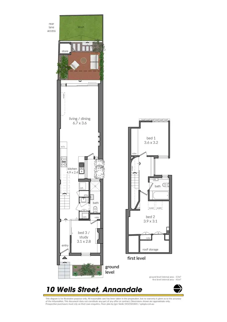 Floorplan of Homely house listing, 10 Wells Street, Annandale NSW 2038