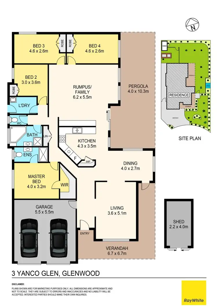 Floorplan of Homely house listing, 3 Yanco Glen, Glenwood NSW 2768