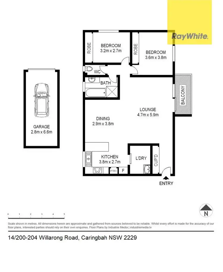 Floorplan of Homely apartment listing, 14/200-204 Willarong Road, Caringbah NSW 2229