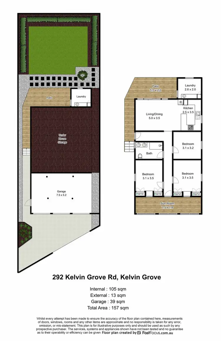 Floorplan of Homely house listing, 292 Kelvin Grove Road, Kelvin Grove QLD 4059