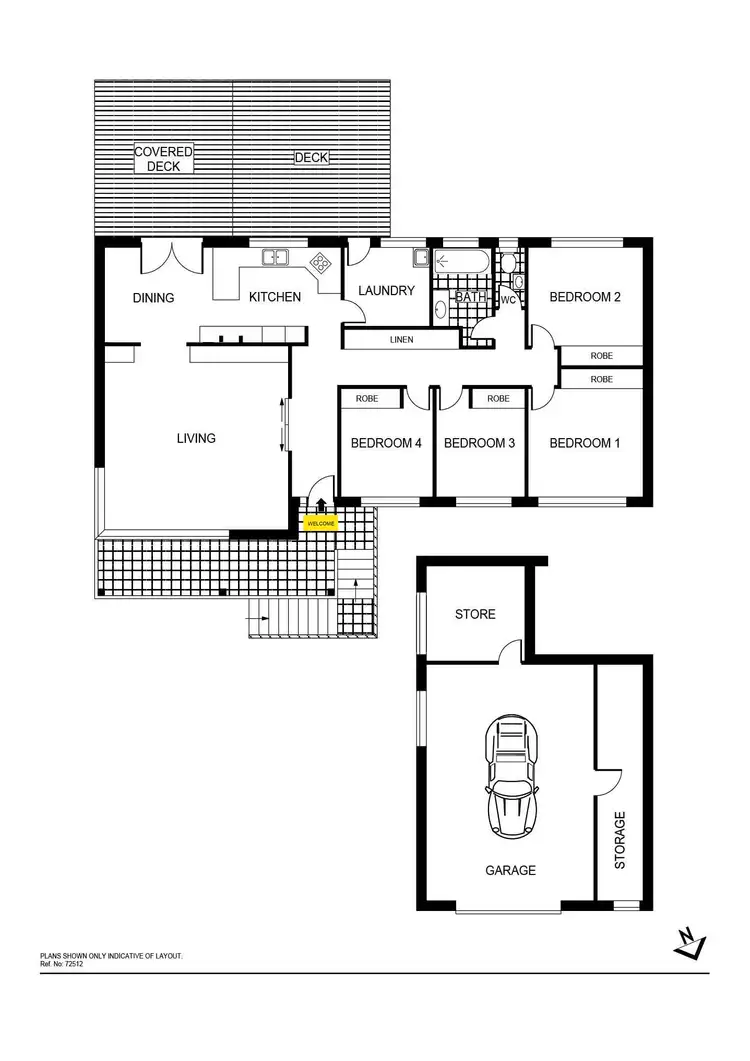 Floorplan of Homely house listing, 58 Redfern Street, Cook ACT 2614