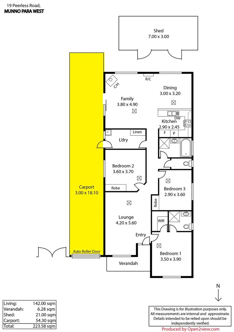 Floorplan of Homely house listing, 19 Peerless Road, Munno Para SA 5115