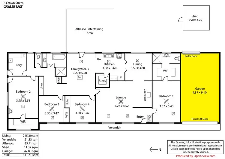 Floorplan of Homely house listing, 18 Crown Street, Gawler East SA 5118