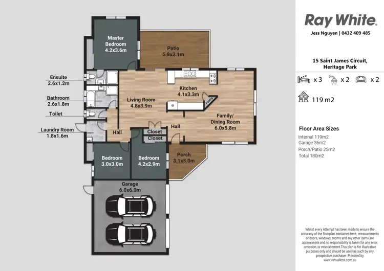 Floorplan of Homely house listing, 15 Saint James Circuit, Heritage Park QLD 4118