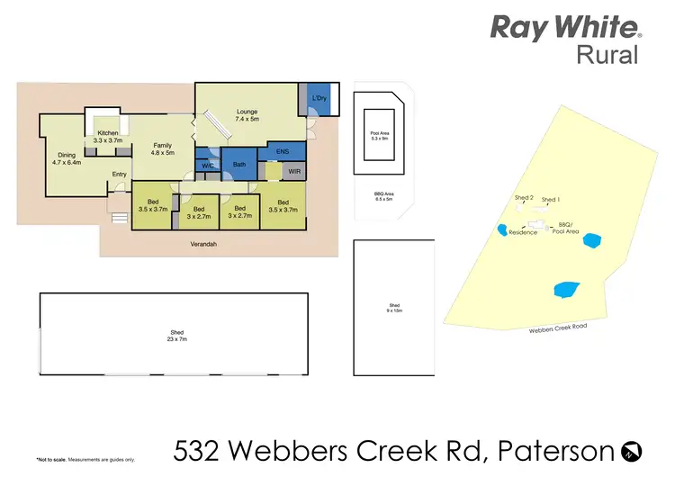 Floorplan of Homely rural property listing, 532 Webbers Creek Road, Paterson NSW 2421