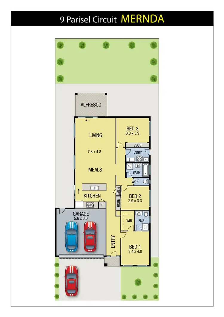 Floorplan of Homely house listing, 9 Parisel Circuit, Mernda VIC 3754