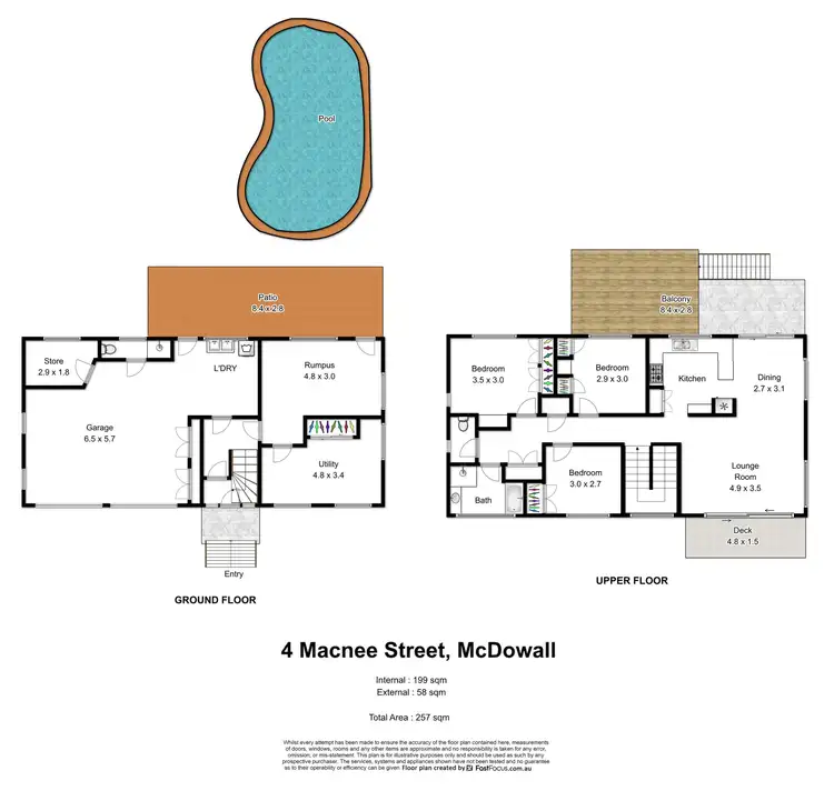 Floorplan of Homely house listing, 4 Macnee Street, Mcdowall QLD 4053