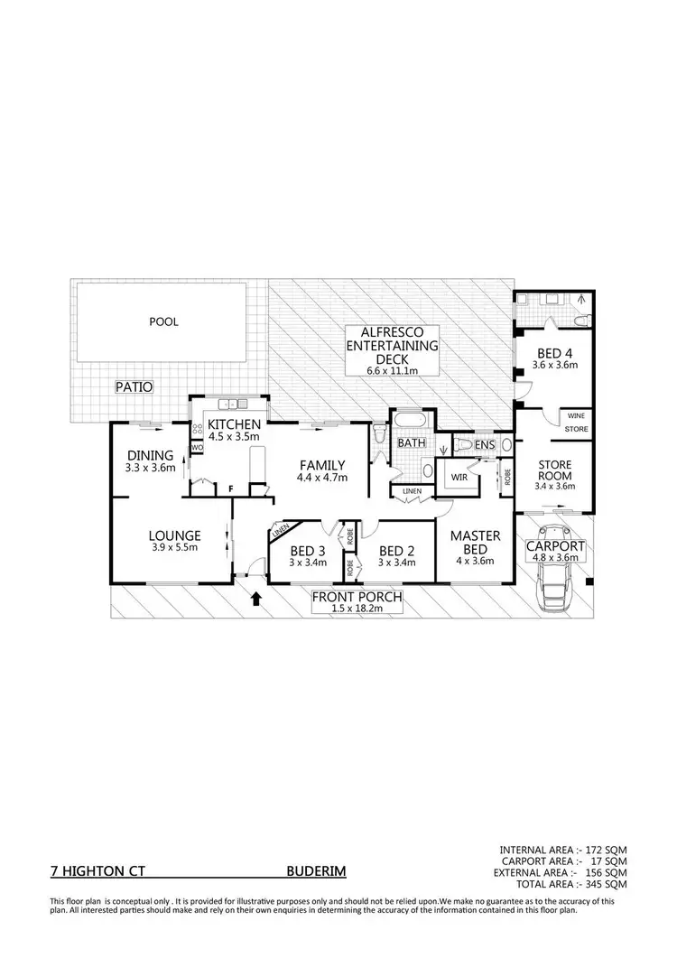 Floorplan of Homely house listing, 7 Highton Court, Buderim QLD 4556