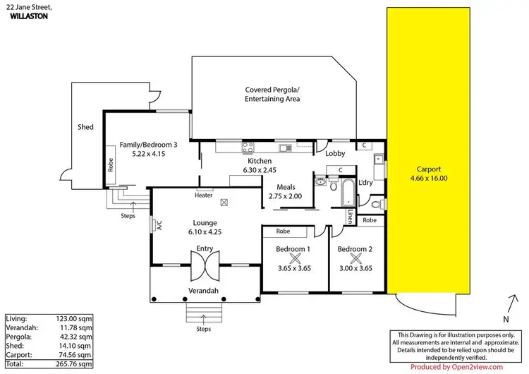 Floorplan of Homely house listing, 22 Jane Street, Willaston SA 5118