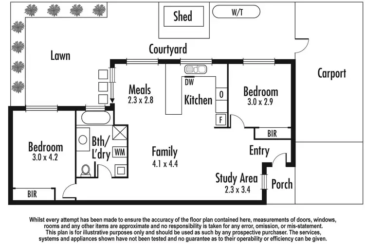 Floorplan of Homely townhouse listing, 3/41 Hope Street, Springvale VIC 3171