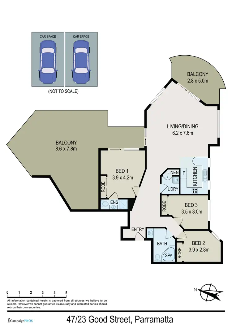 Floorplan of Homely apartment listing, 47/23 Good Street, Parramatta NSW 2150