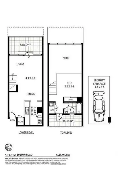 Floorplan of Homely apartment listing, 47/95 Euston Road, Alexandria NSW 2015
